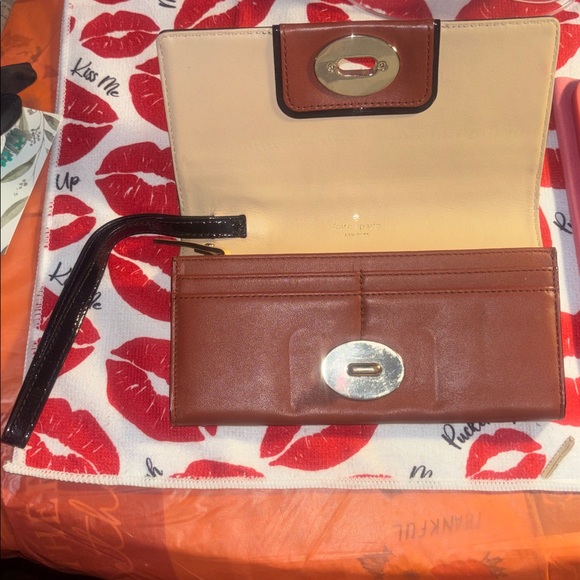 Kate Spade Tan Leather Wristlet - Picture 3 of 10